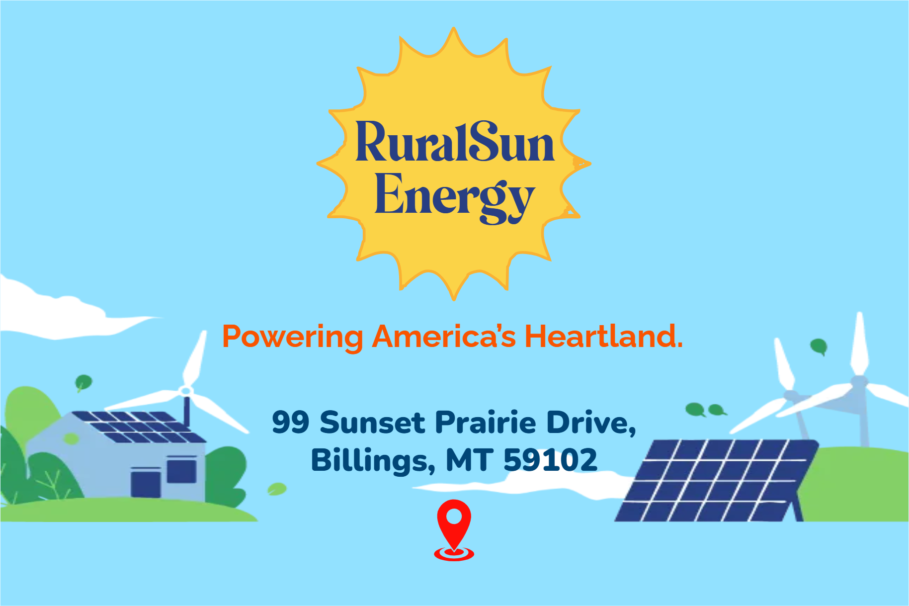 Custom Outdoor Yard Signs Multiple Sizes Rural Sun Energy