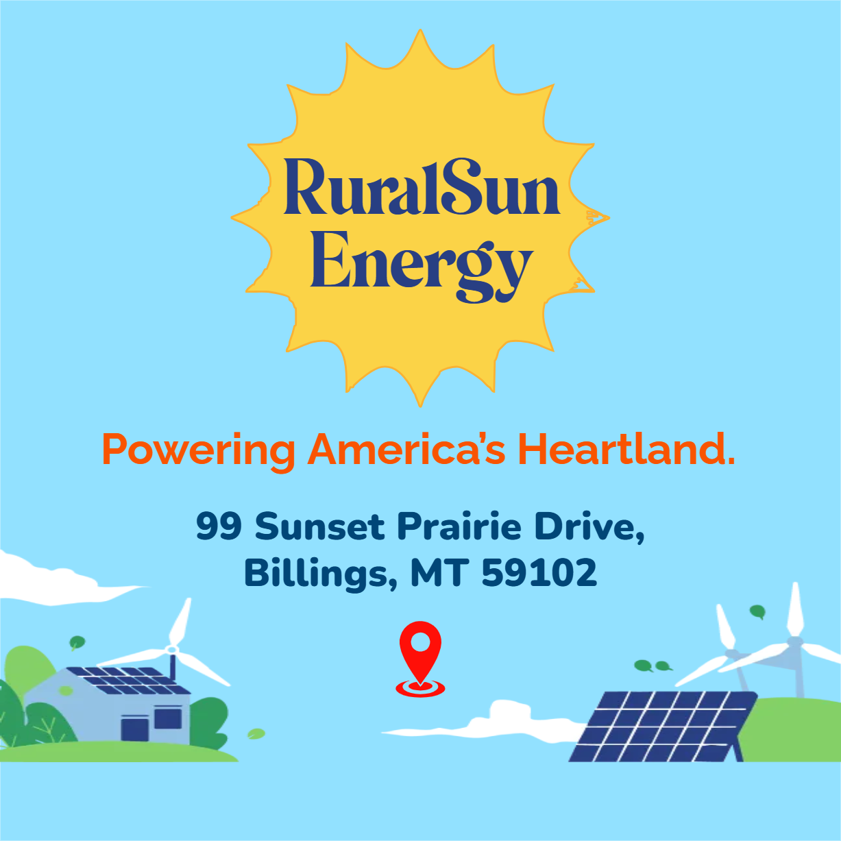 Custom Outdoor Yard Signs Multiple Sizes Rural Sun Energy