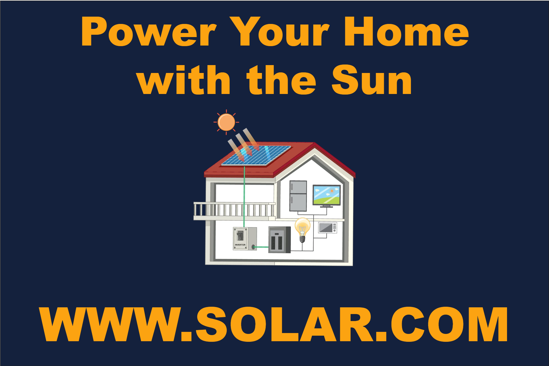 Custom Outdoor Yard Signs Multiple Sizes Power Your Home with the Sun