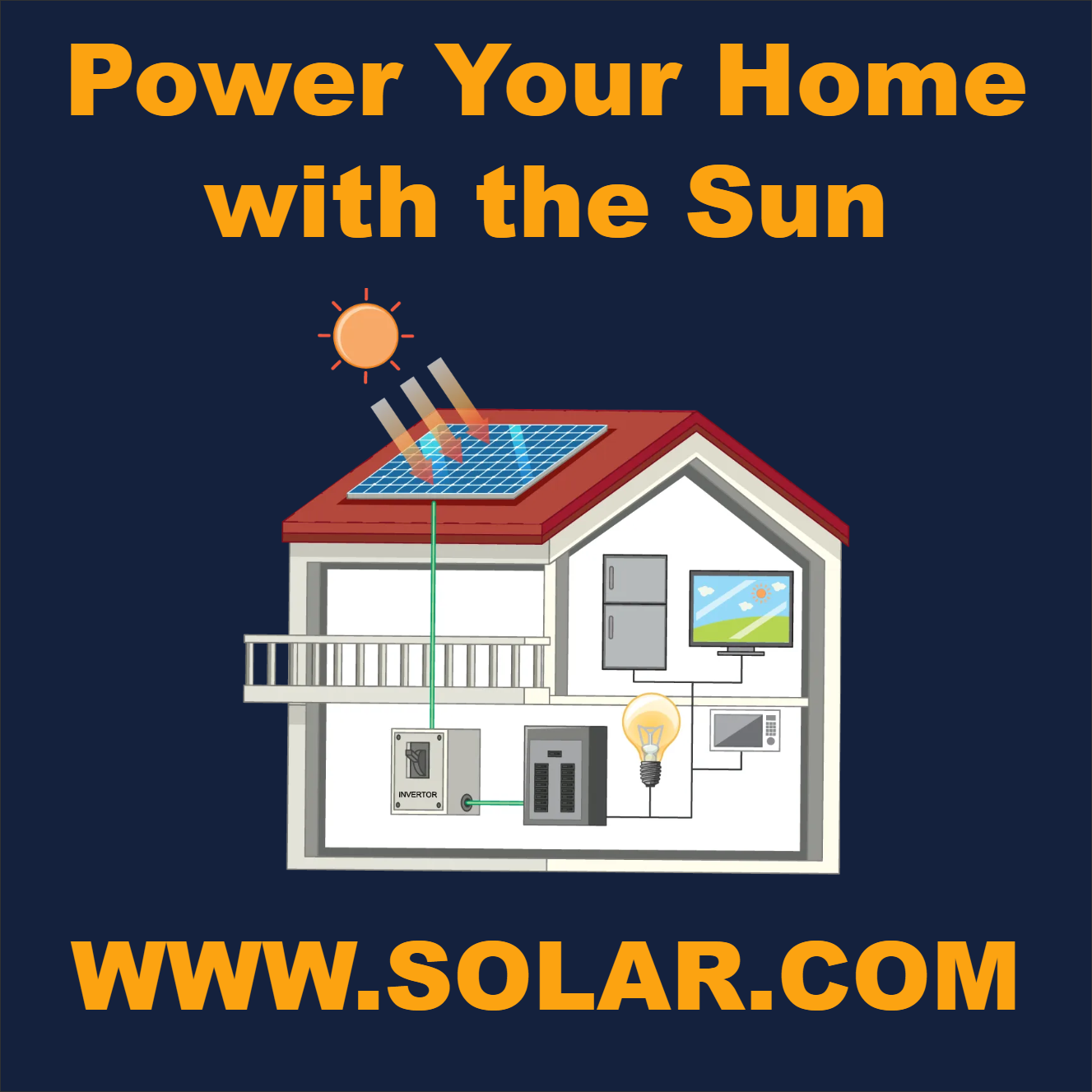 Custom Outdoor Yard Signs Multiple Sizes Power Your Home with the Sun