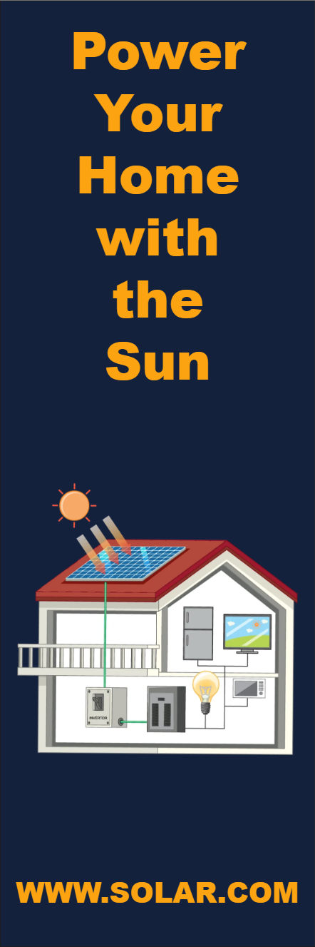 Custom Outdoor Yard Signs Multiple Sizes Power Your Home with the Sun