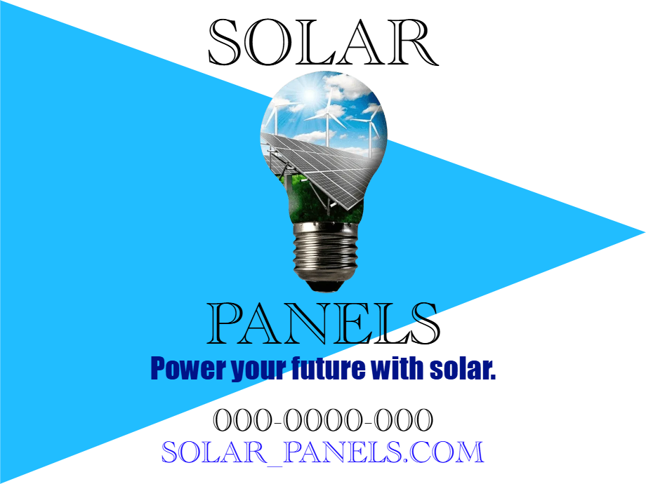 Custom Outdoor Yard Signs Multiple Sizes Power your Future With Solar