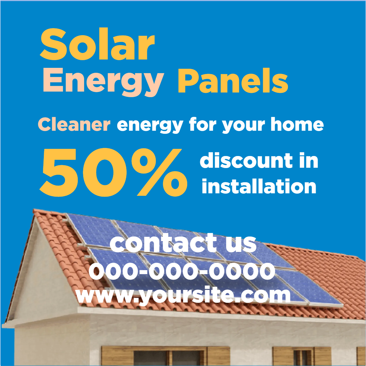 Custom Outdoor Yard Signs Multiple Sizes Solar Energy Panels