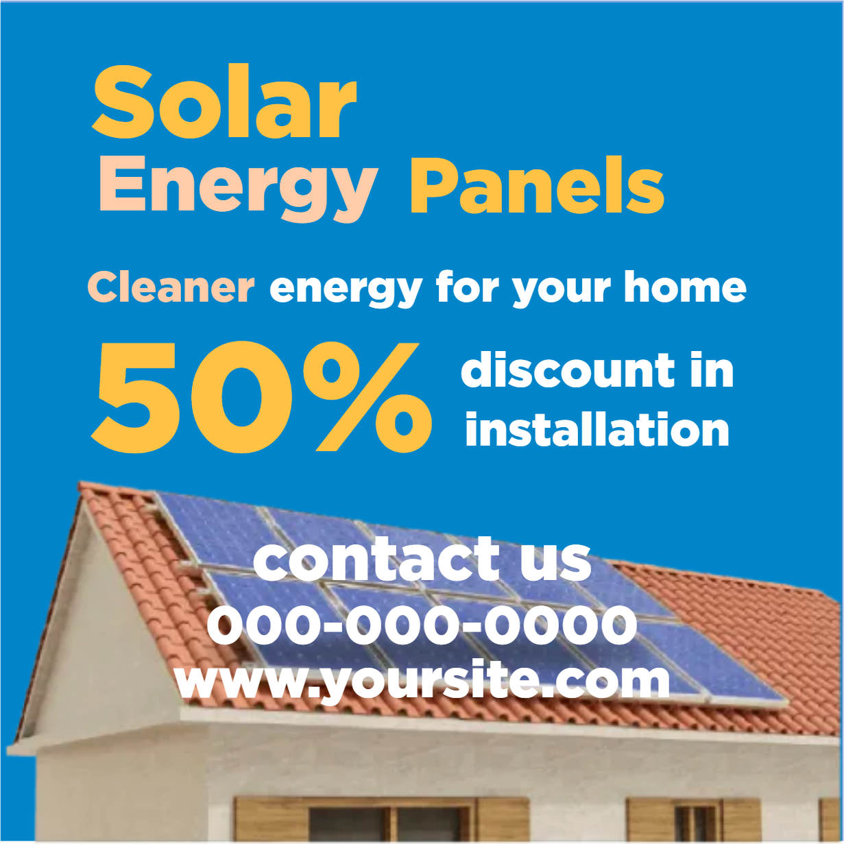 Custom Outdoor Yard Signs Multiple Sizes Solar Energy Panels
