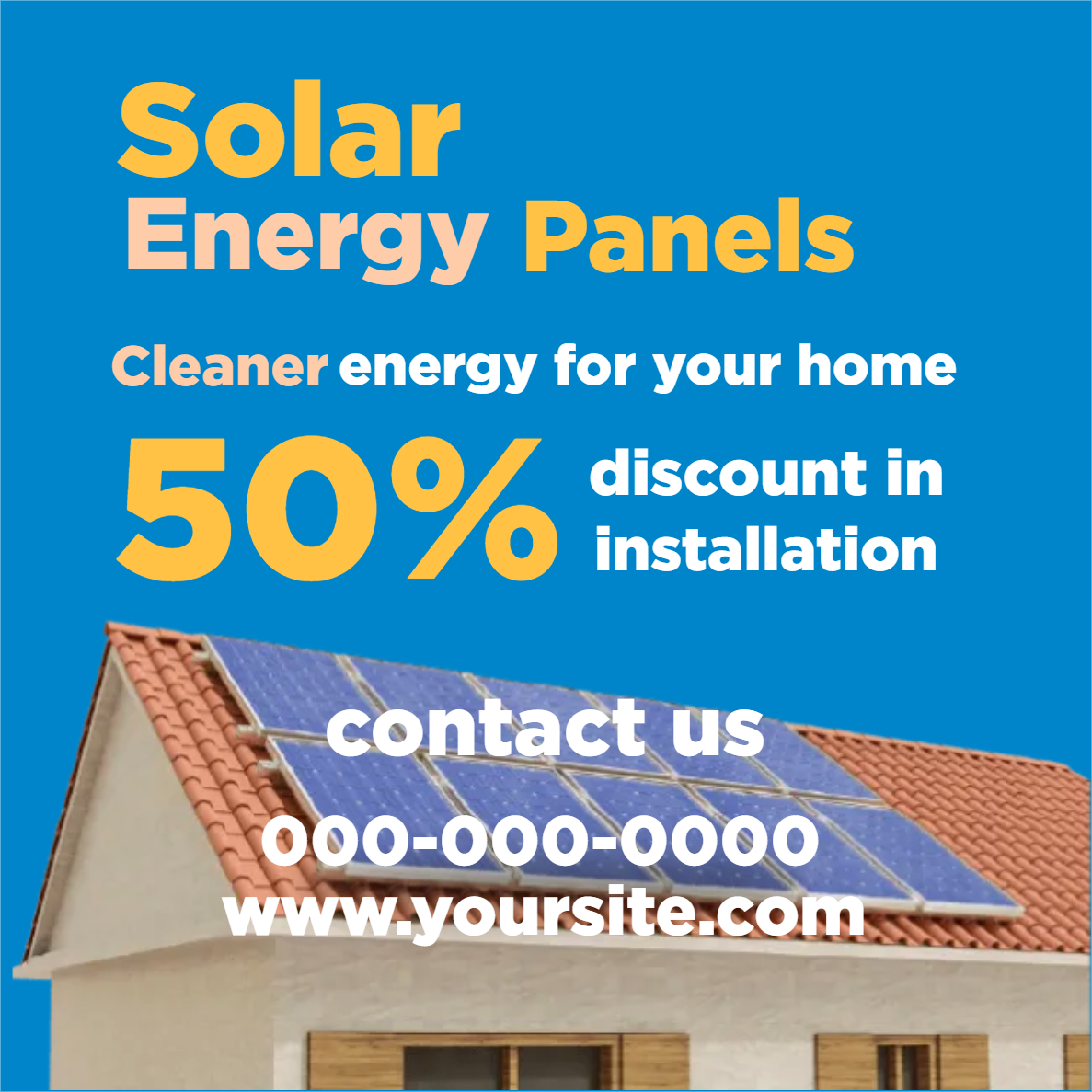 Custom Outdoor Yard Signs Multiple Sizes Solar Energy Panels