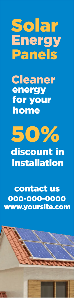 Custom Outdoor Yard Signs Multiple Sizes Solar Energy Panels