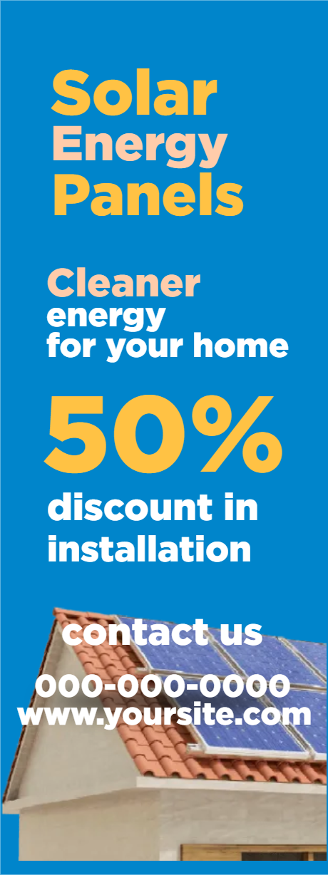 Custom Outdoor Yard Signs Multiple Sizes Solar Energy Panels