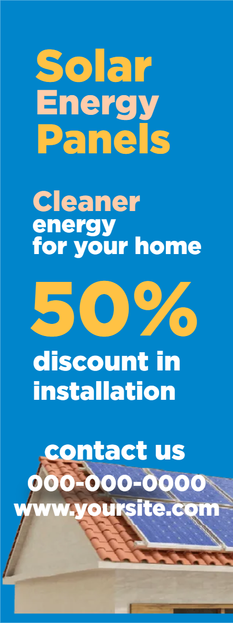 Custom Outdoor Yard Signs Multiple Sizes Solar Energy Panels