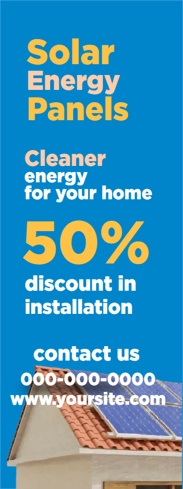 Custom Outdoor Yard Signs Multiple Sizes Solar Energy Panels