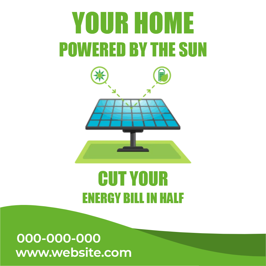 Custom Outdoor Yard Signs Multiple Sizes Cut Your Energy Bill in Half