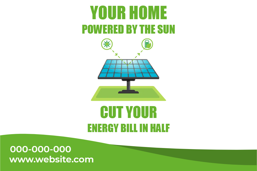 Custom Outdoor Yard Signs Multiple Sizes Cut Your Energy Bill in Half