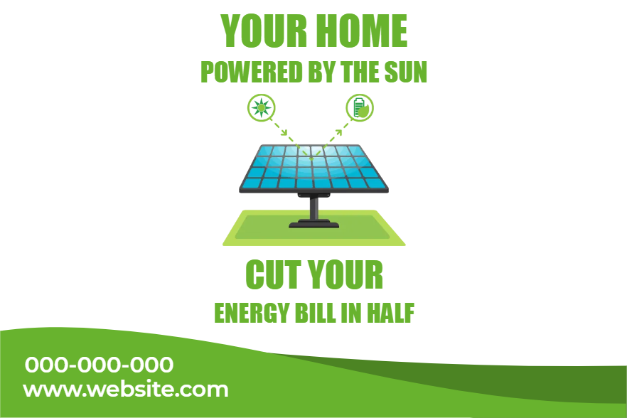Custom Outdoor Yard Signs Multiple Sizes Cut Your Energy Bill in Half