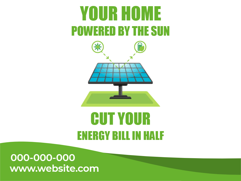 Custom Outdoor Yard Signs Multiple Sizes Cut Your Energy Bill in Half