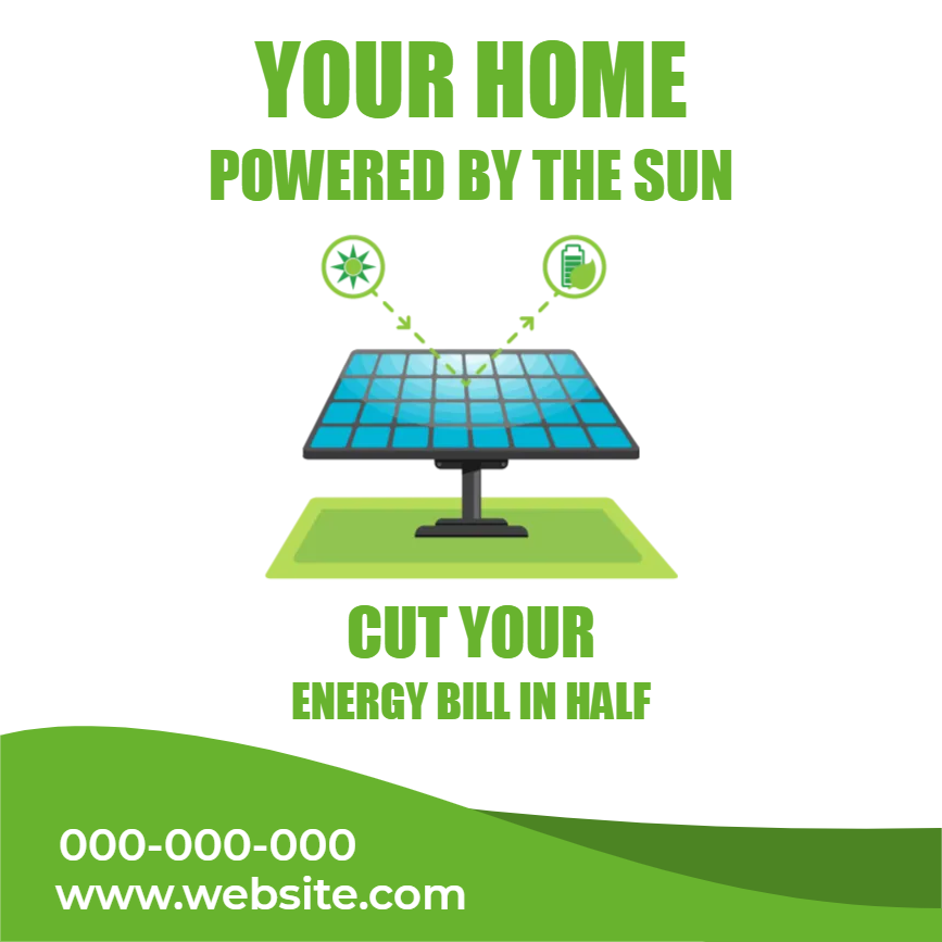 Custom Outdoor Yard Signs Multiple Sizes Cut Your Energy Bill in Half