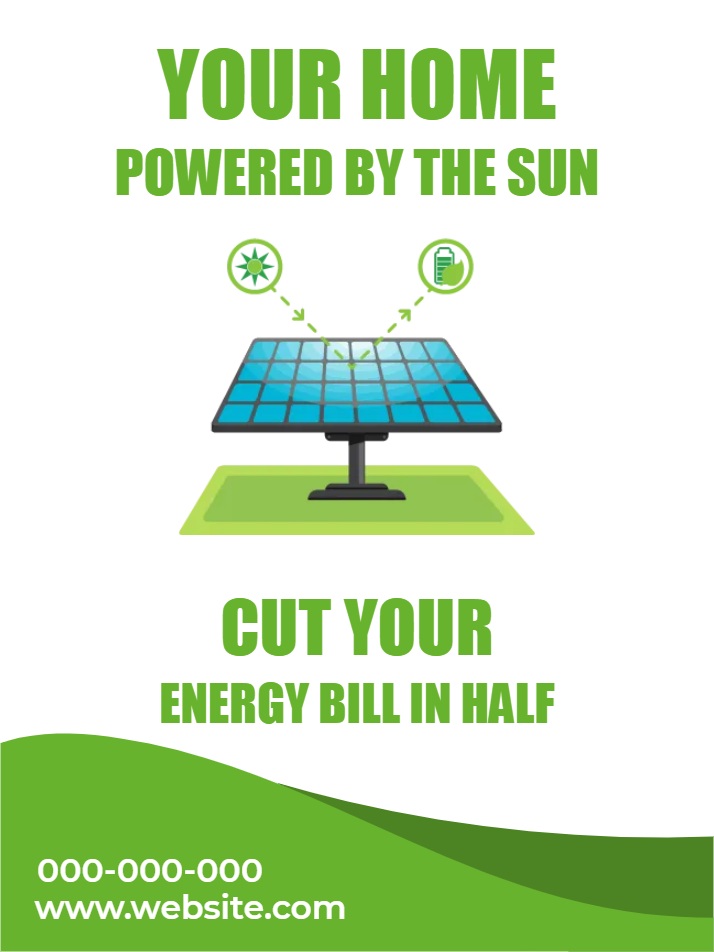 Custom Outdoor Yard Signs Multiple Sizes Cut Your Energy Bill in Half