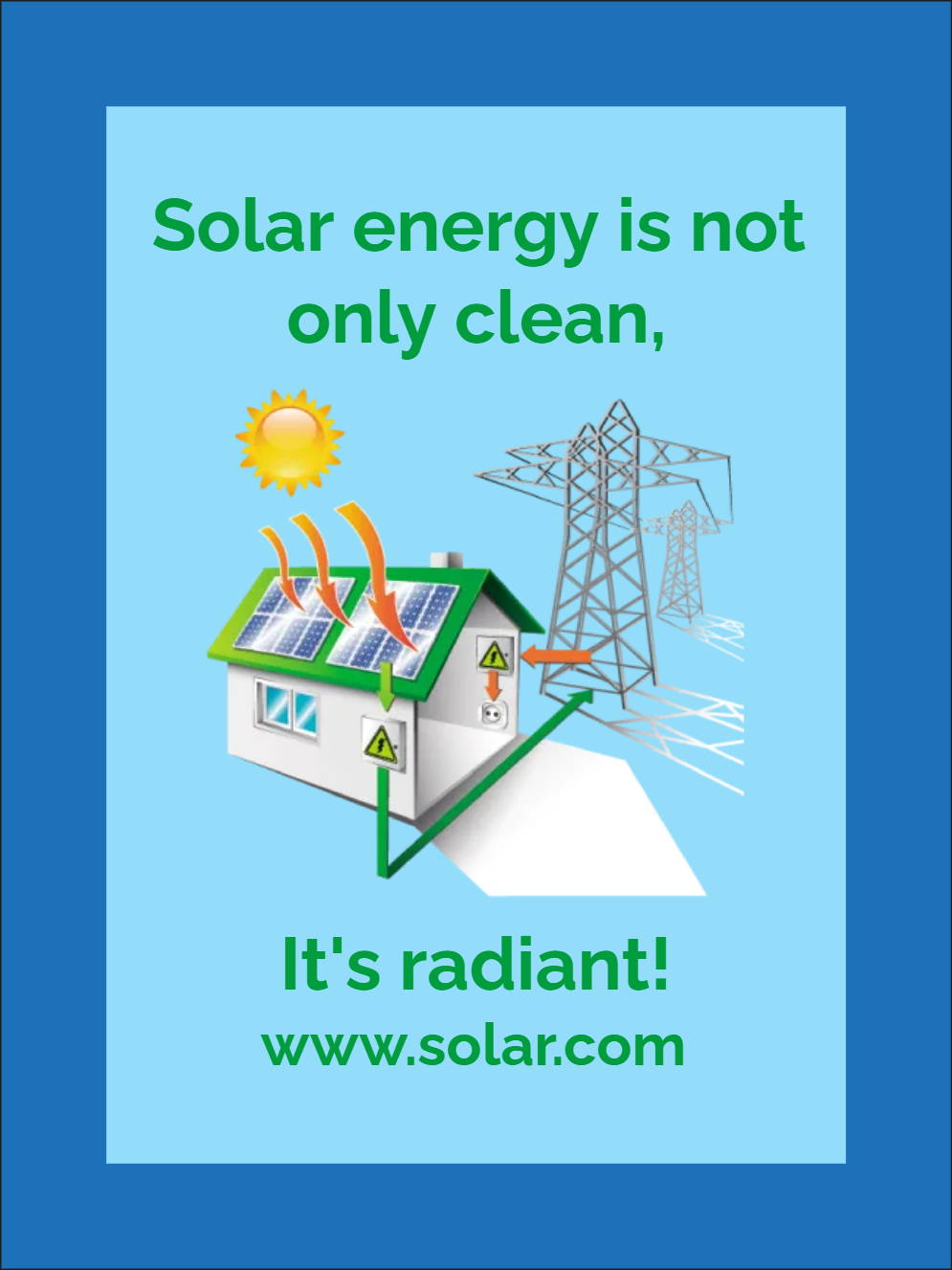 Custom Outdoor Yard Signs Multiple Sizes Solar Energy