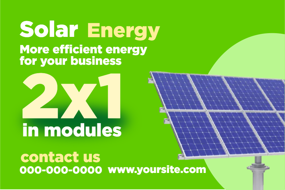 Custom Outdoor Yard Signs Multiple Sizes Solar Efficient Energy