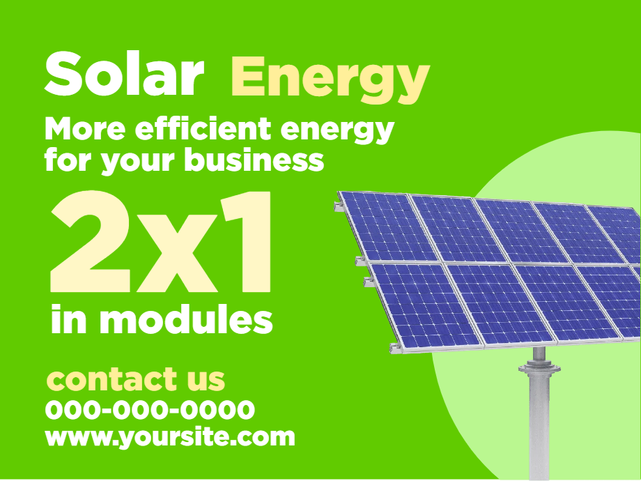 Custom Outdoor Yard Signs Multiple Sizes Solar Efficient Energy