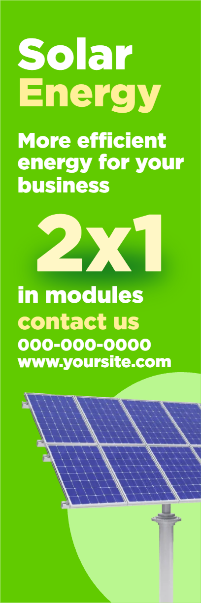 Custom Outdoor Yard Signs Multiple Sizes Solar Efficient Energy