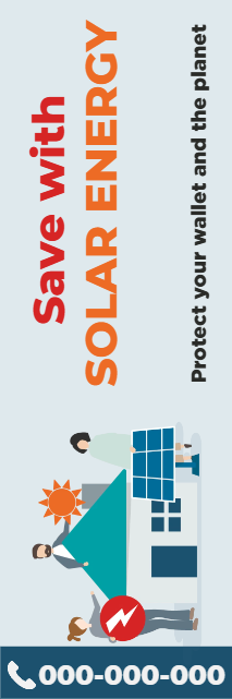 Custom Outdoor Yard Signs Multiple Sizes Save with Solar Energy