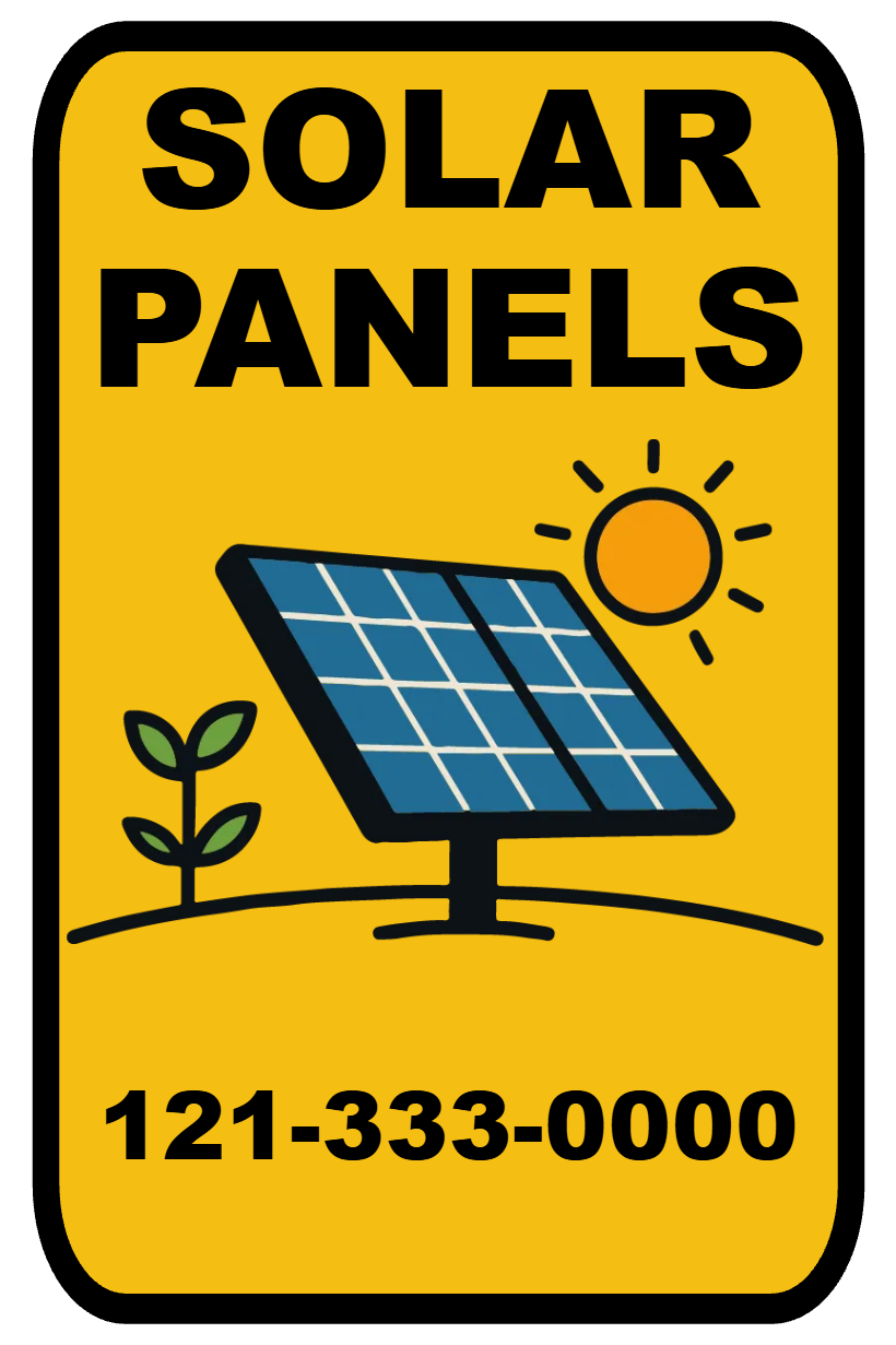 Custom Outdoor Yard Signs Multiple Sizes Solar Panels