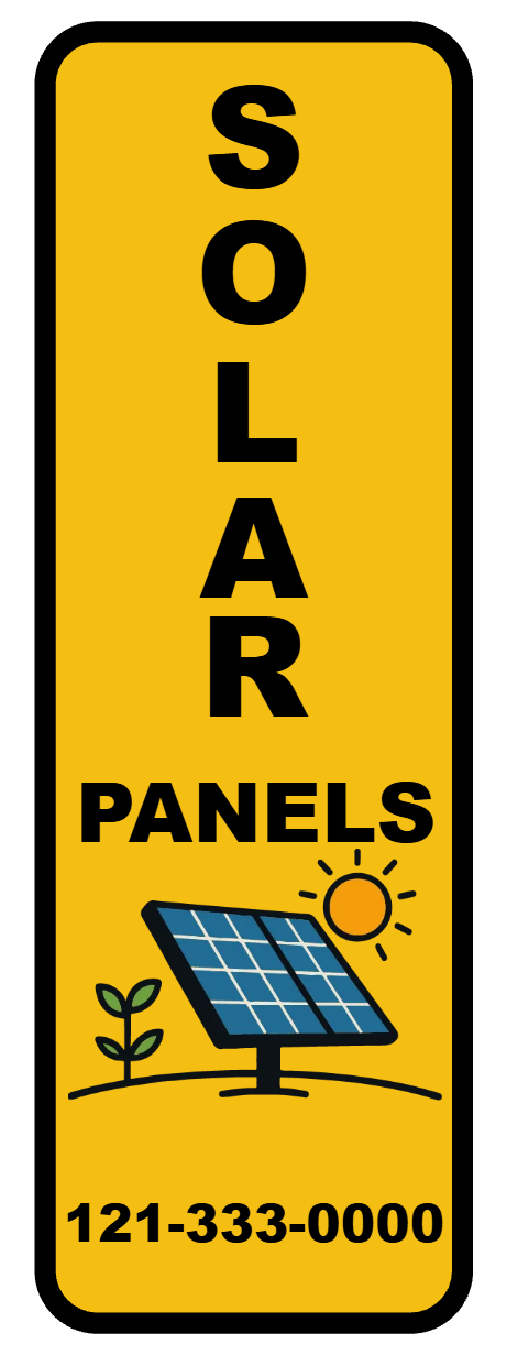 Custom Outdoor Yard Signs Multiple Sizes Solar Panels