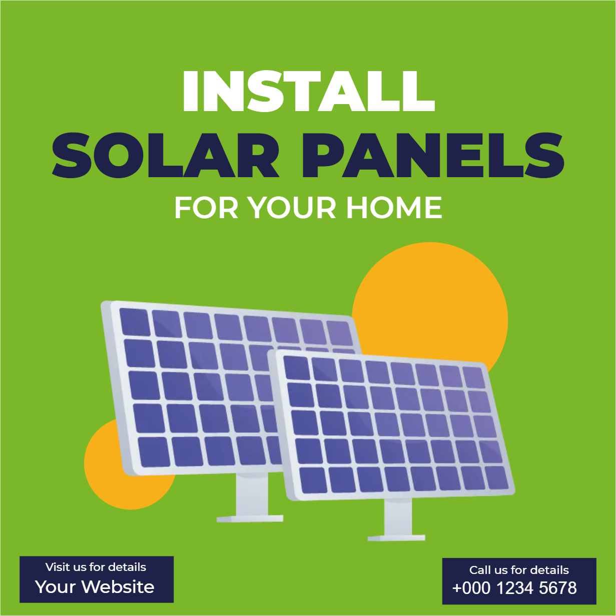 Custom Outdoor Yard Signs Multiple Sizes Install Solar Panels