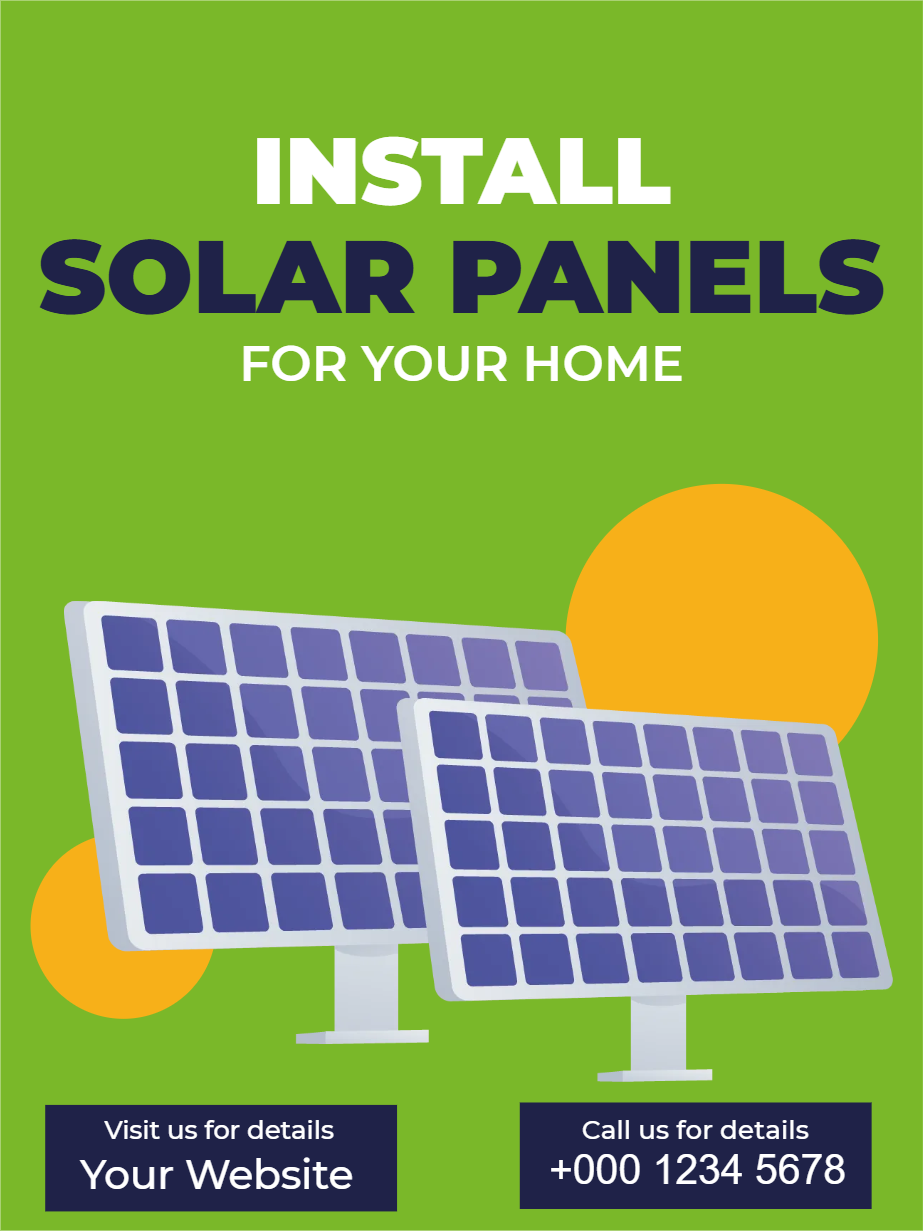 Custom Outdoor Yard Signs Multiple Sizes Install Solar Panels
