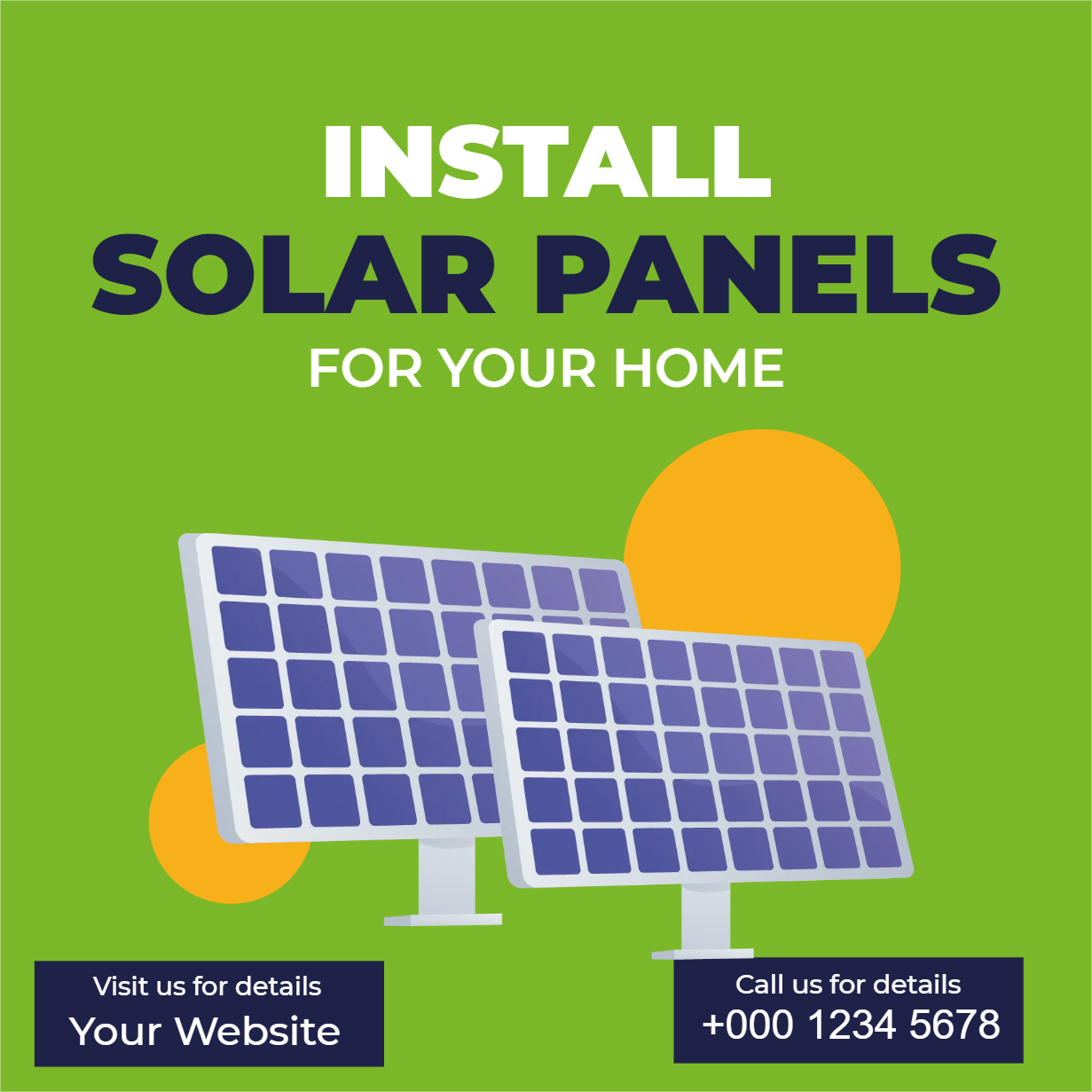 Custom Outdoor Yard Signs Multiple Sizes Install Solar Panels