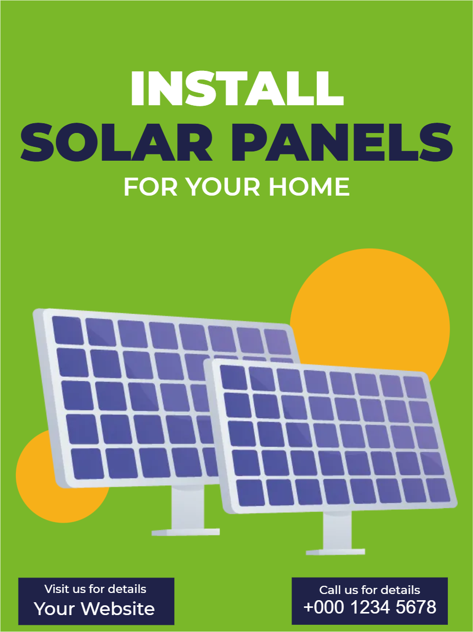 Custom Outdoor Yard Signs Multiple Sizes Install Solar Panels