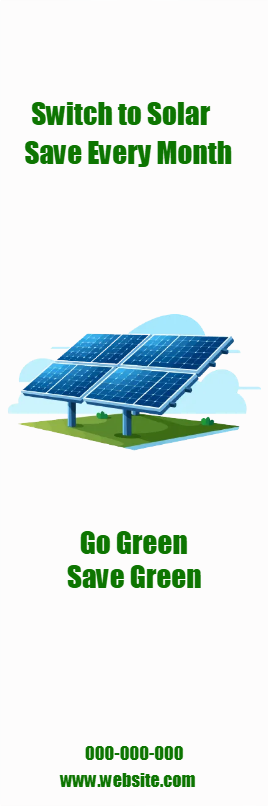 Custom Outdoor Yard Signs Multiple Sizes Switch to Solar Save Every Month