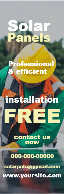 Custom Outdoor Yard Signs Multiple Sizes Solar Panels Professional & Efficient