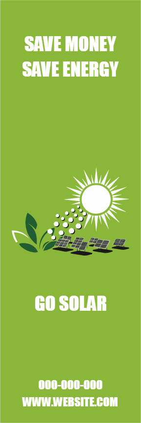 Custom Outdoor Yard Signs Multiple Sizes Solar Panels Save Money Save Energy