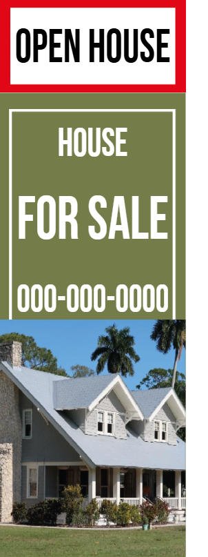 Custom Outdoor Yard Signs Multiple Sizes House for Sale