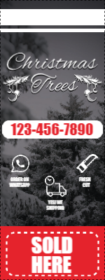 Custom Outdoor Yard Signs Multiple Sizes Christmas Tree