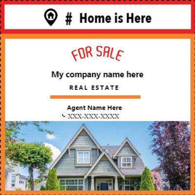 Custom Outdoor Yard Signs Multiple Sizes  Sale Home is Here