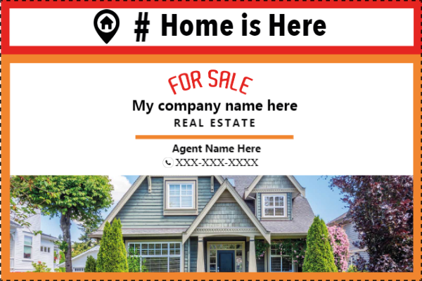 Custom Outdoor Yard Signs Multiple Sizes  Sale Home is Here