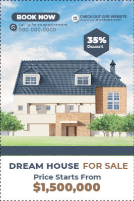 Custom Outdoor Yard Signs Multiple Sizes Dream House For Sale