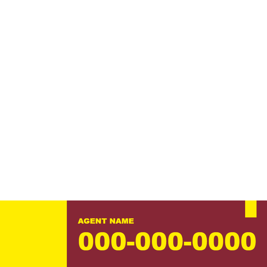 Custom Outdoor Yard Signs Multiple Sizes Agent Name