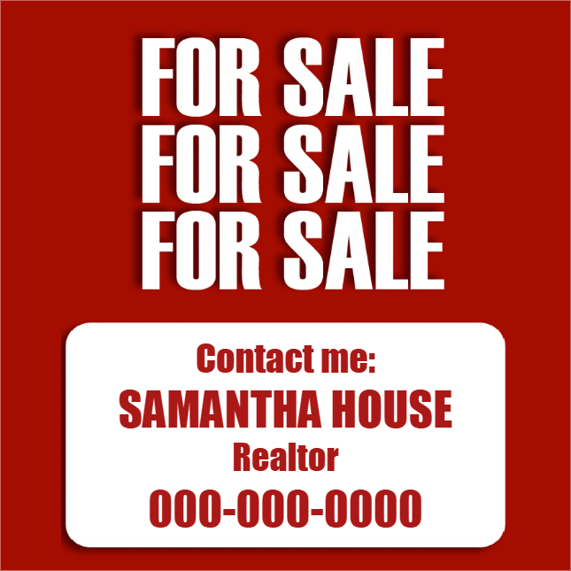 Custom Outdoor Yard Signs Multiple Sizes Agent Name