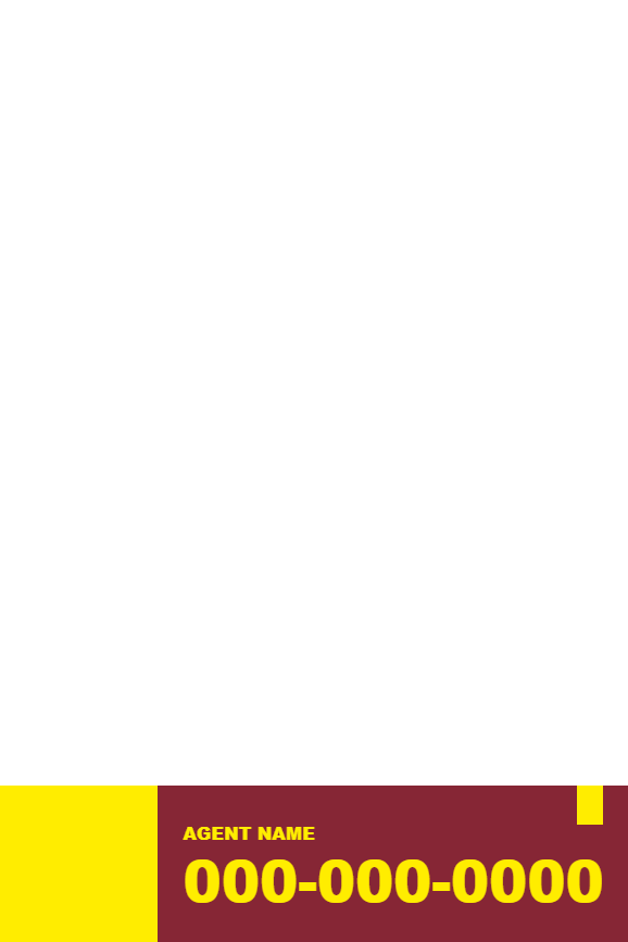 Custom Outdoor Yard Signs Multiple Sizes Agent Name