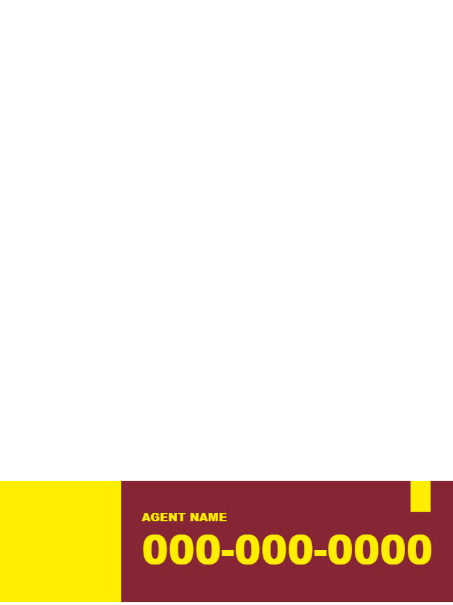 Custom Outdoor Yard Signs Multiple Sizes Agent Name