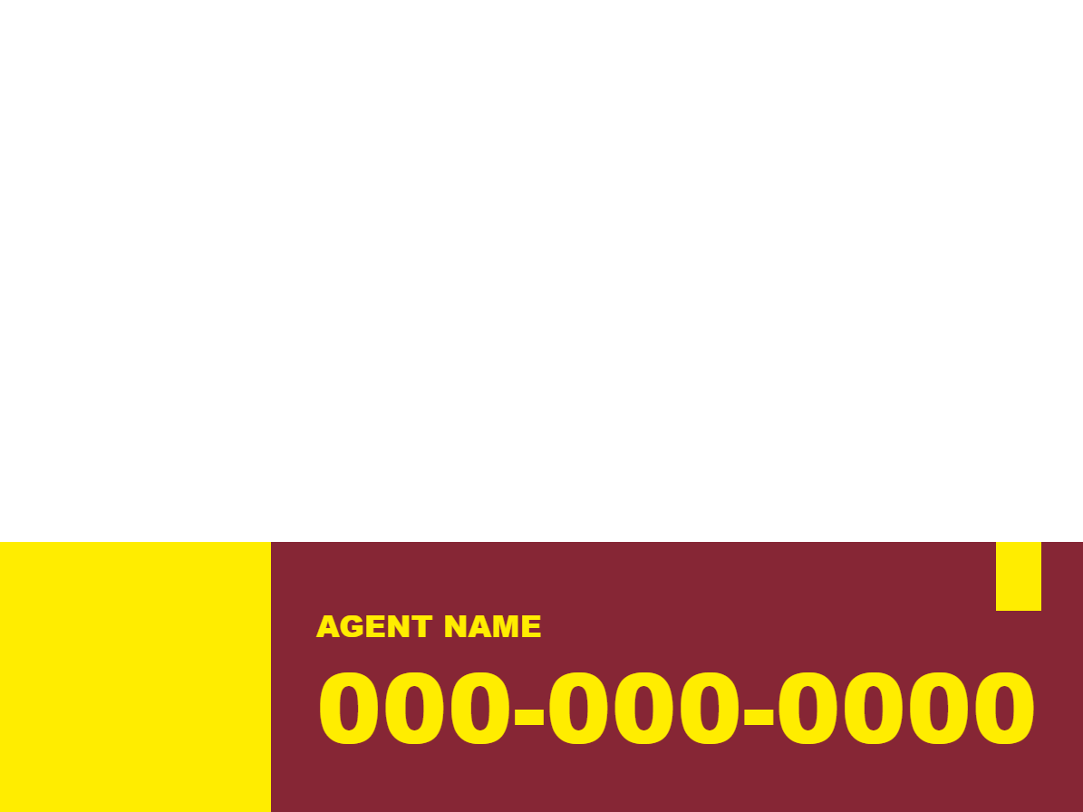 Custom Outdoor Yard Signs Multiple Sizes Agent Name