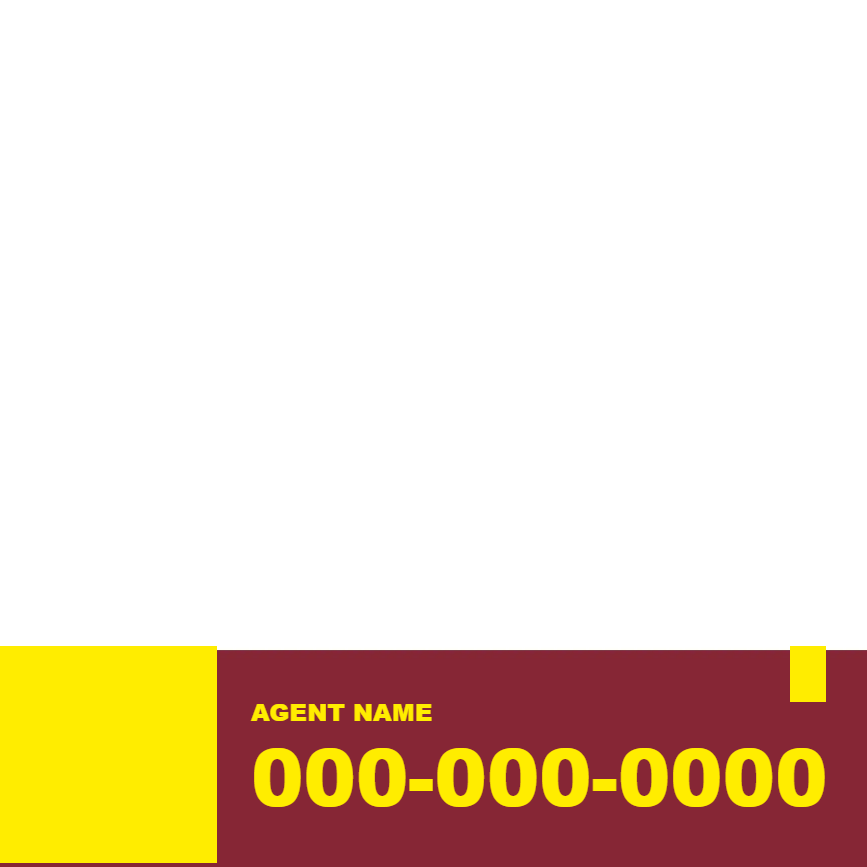 Custom Outdoor Yard Signs Multiple Sizes Agent Name