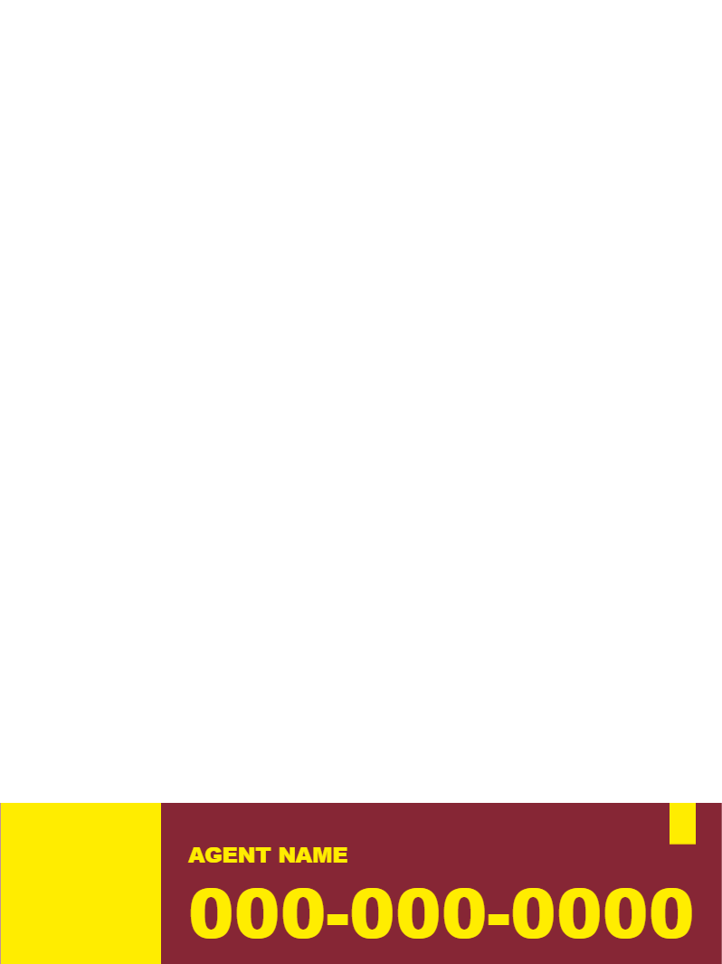 Custom Outdoor Yard Signs Multiple Sizes Agent Name