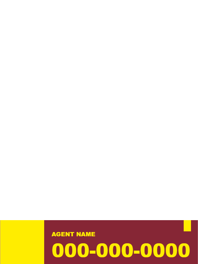 Custom Outdoor Yard Signs Multiple Sizes Agent Name