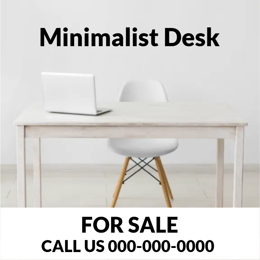 Custom Outdoor Yard Signs Multiple Sizes Minimalist Desk