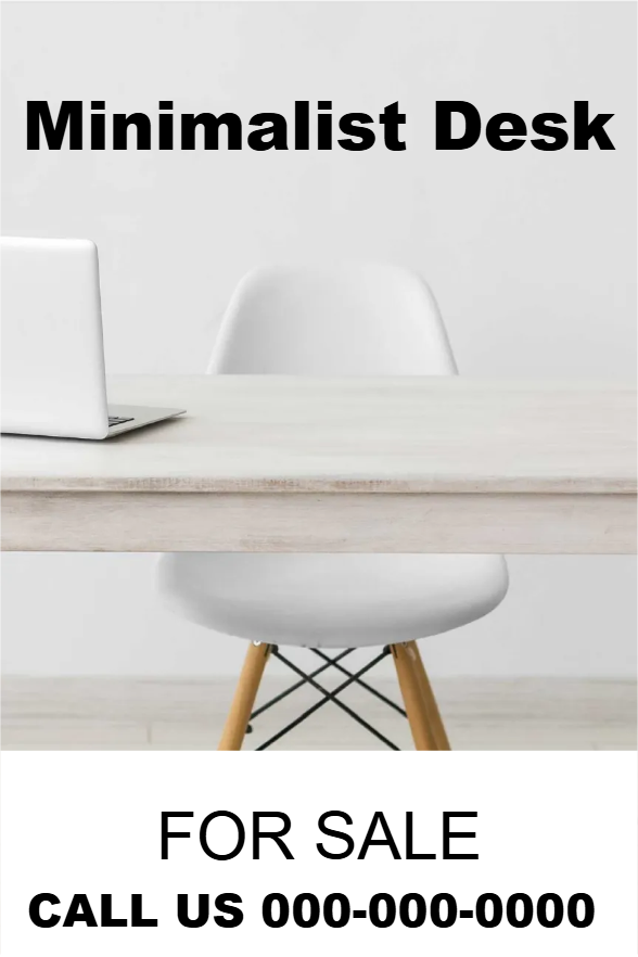 Custom Outdoor Yard Signs Multiple Sizes Minimalist Desk