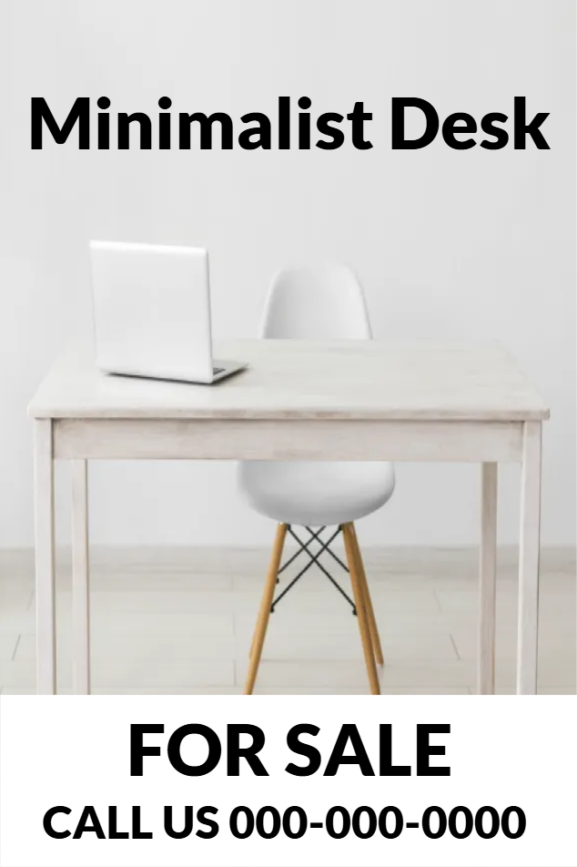 Custom Outdoor Yard Signs Multiple Sizes Minimalist Desk