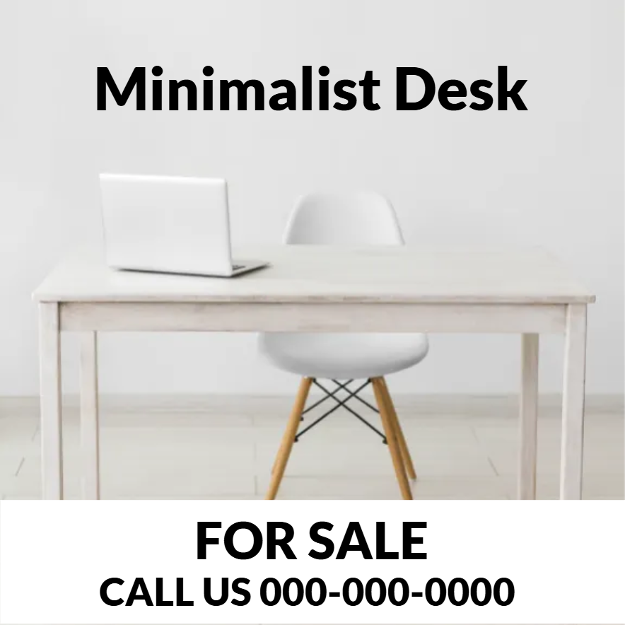 Custom Outdoor Yard Signs Multiple Sizes Minimalist Desk